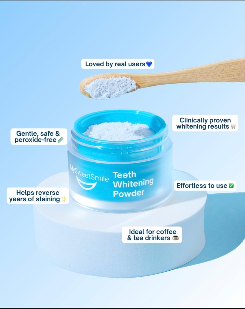 ✨ MySweetSmile™ Teeth Whitening Powder - Flat 50% OFF